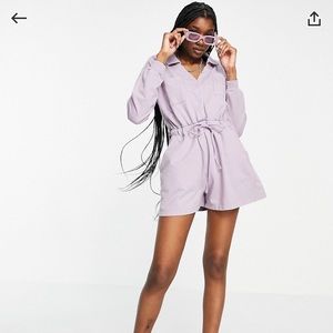 ASOS open collar romper